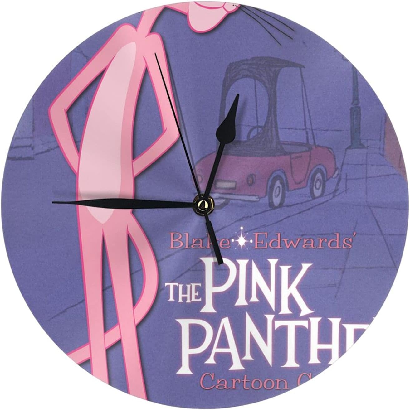 Amazon.co.jp ピンク・パンサー Pink Panther クロック 掛け時計 直径25㎝ クオーツ時計 壁掛け 完全サイレント