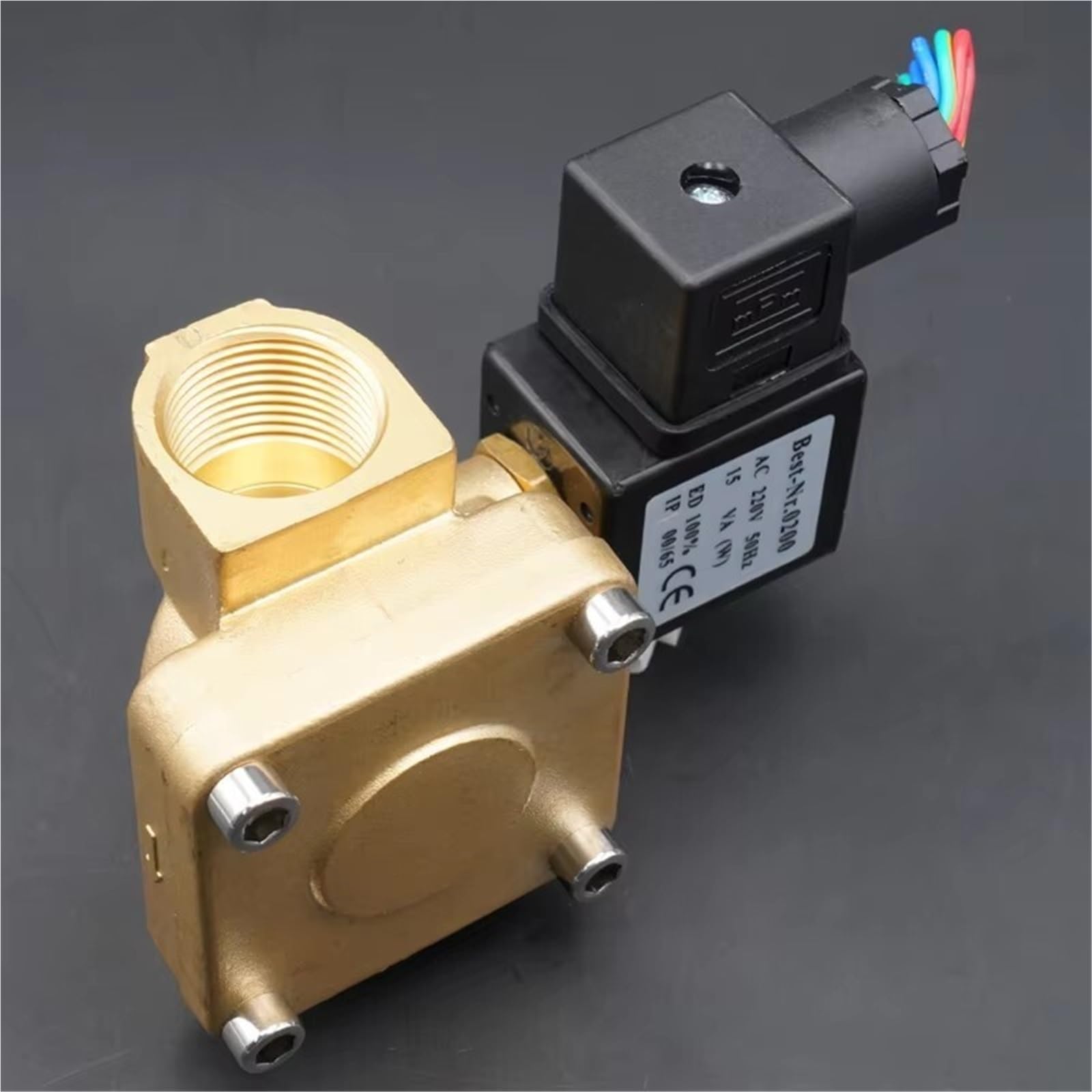 Zawór wodny 220 V, 24 V, zawór elektromagnetyczny NBR normalnie zamknięty/otwarty, wysoka temperatura, zawory sprężarki powietrza G1/2" 3/4" 1" | Zawór magnetyczny (DN25 Normally Closed,DC12V)