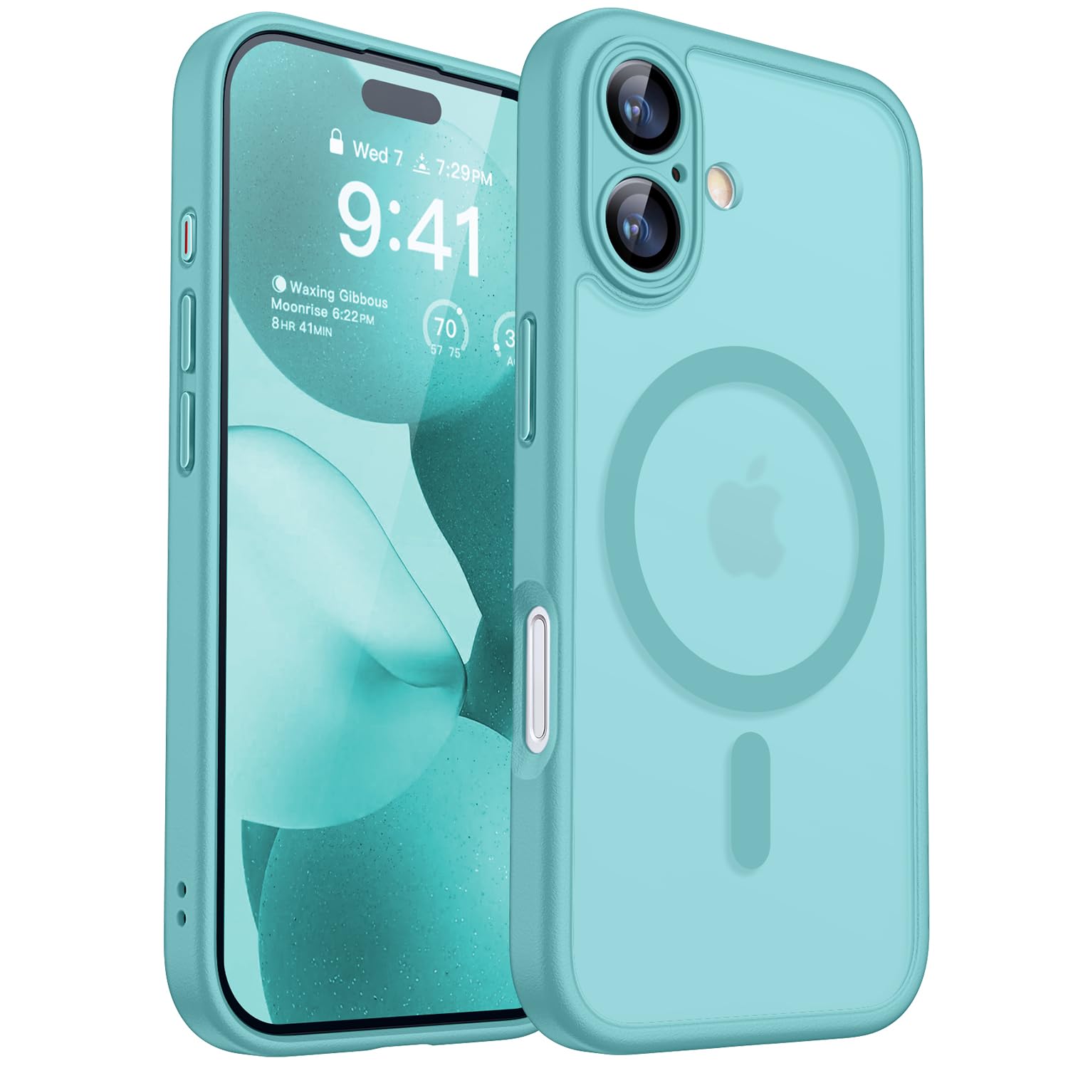 CANSHN Magnetic Shockproof for iPhone 17 Case, Teal