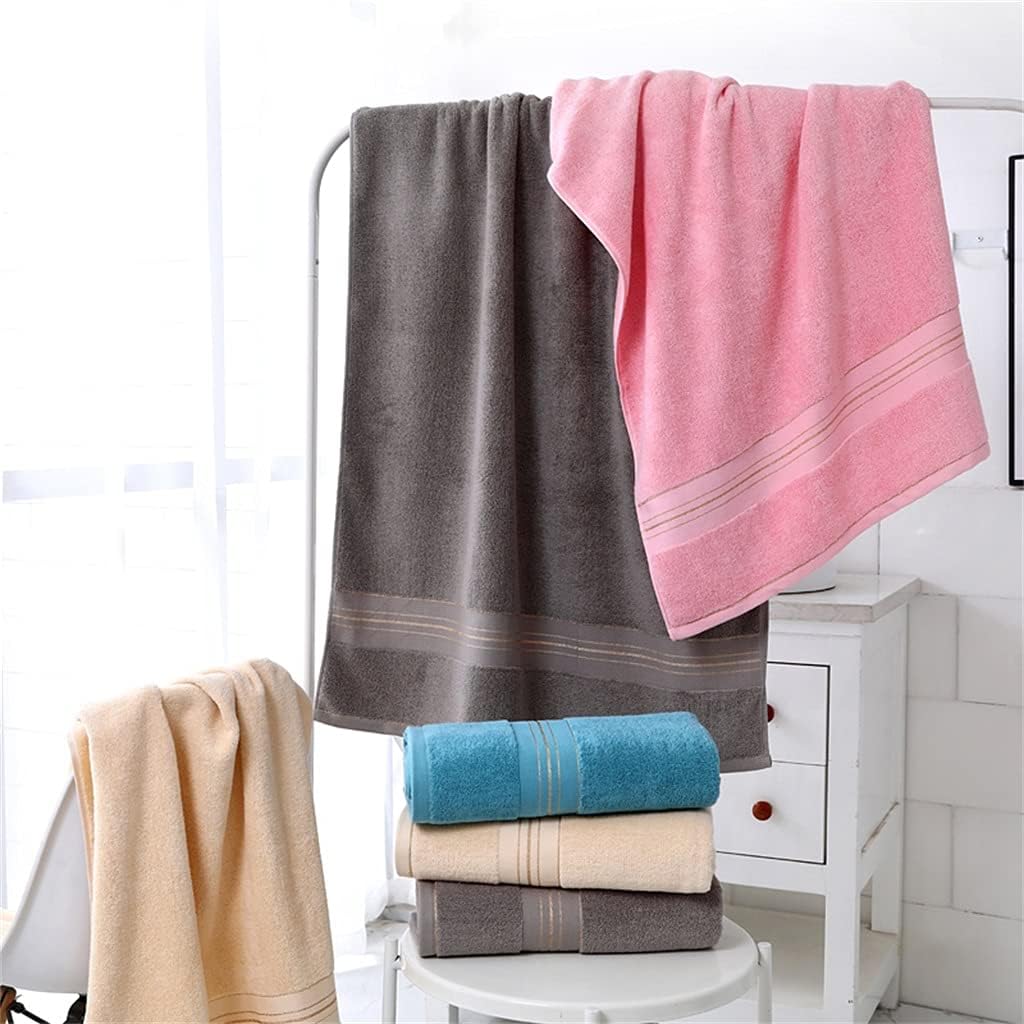 2-Piece Cotton Couple Bath Towel Towel Set Absorbent and Quick-Drying Soft face wash Towel(D)