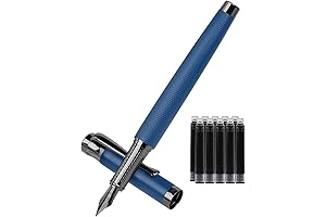 Penning Perfection: A Majestic Blue Fountain Pen