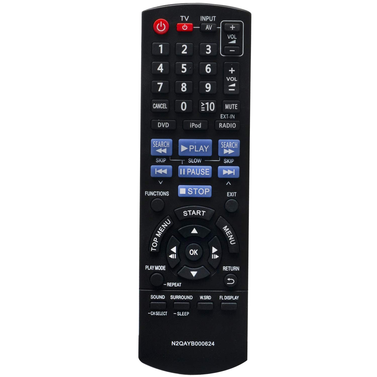 Amazon.com: New N2QAYB000624 Replacement Remote Control fit for