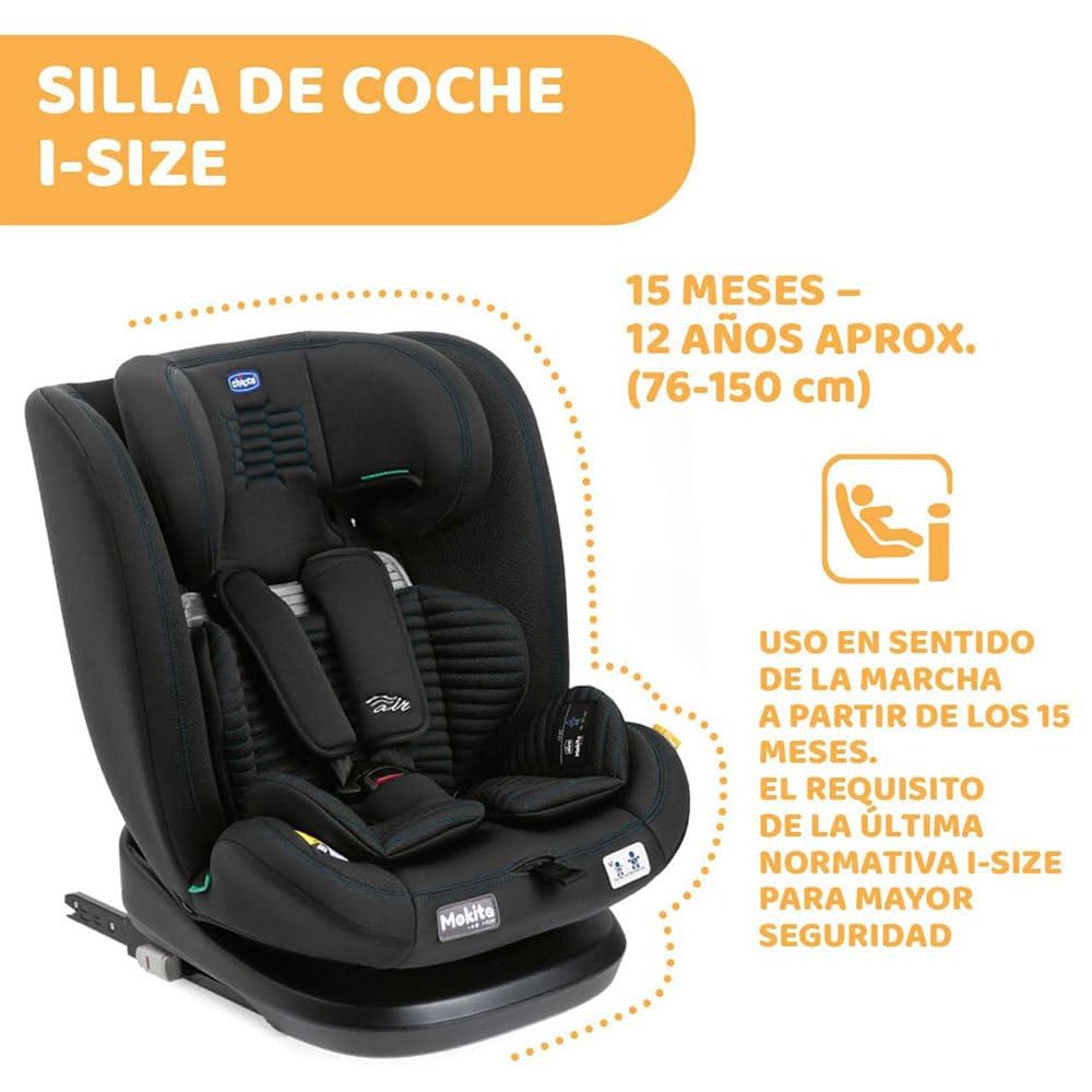 Fotelik samochodowy Chicco Mokita I-Size Air Black Air