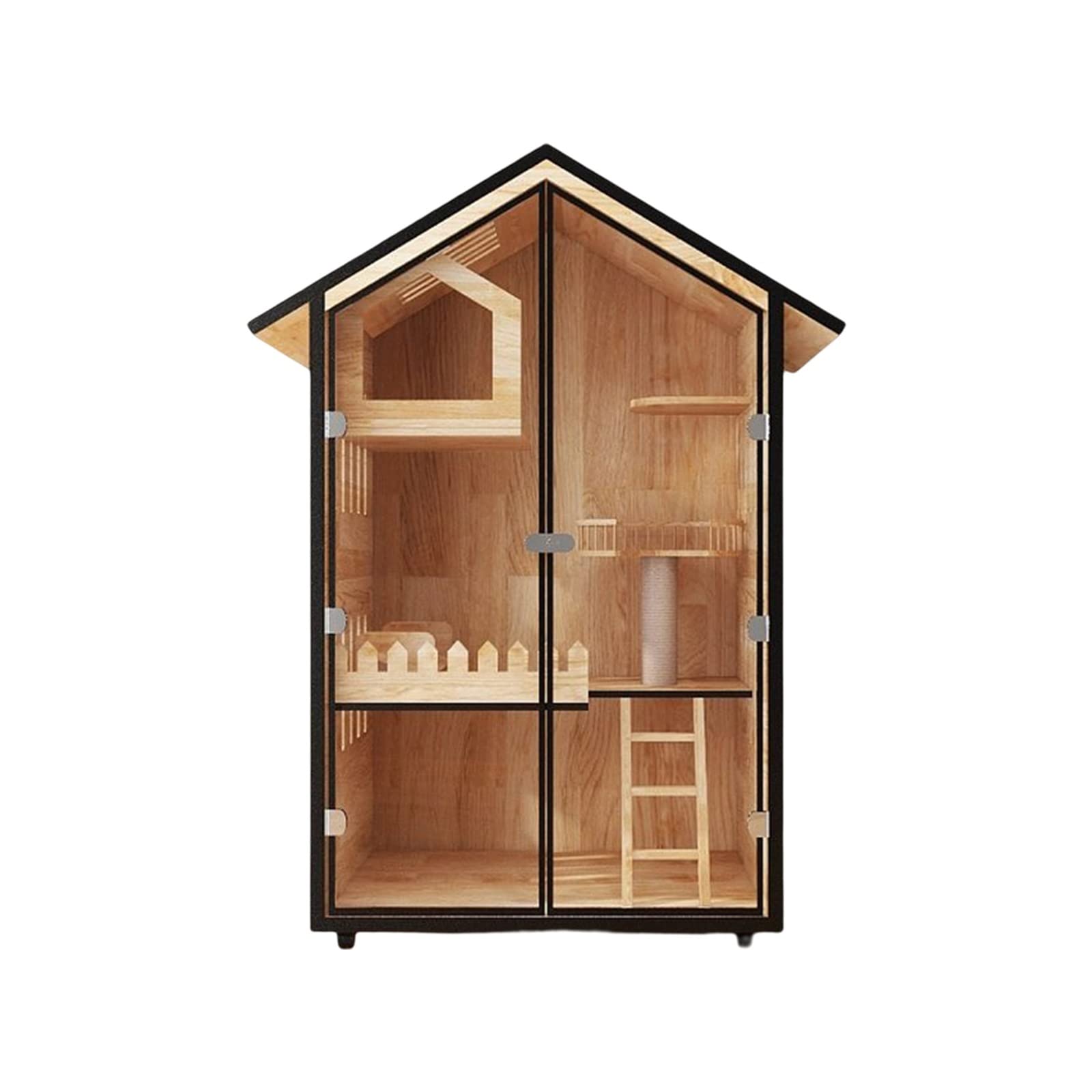villa per gatti Gabinetto for gatti Gabbia for Villa for Lettiera for Cuccia for Sala parto for (A2) Per interni