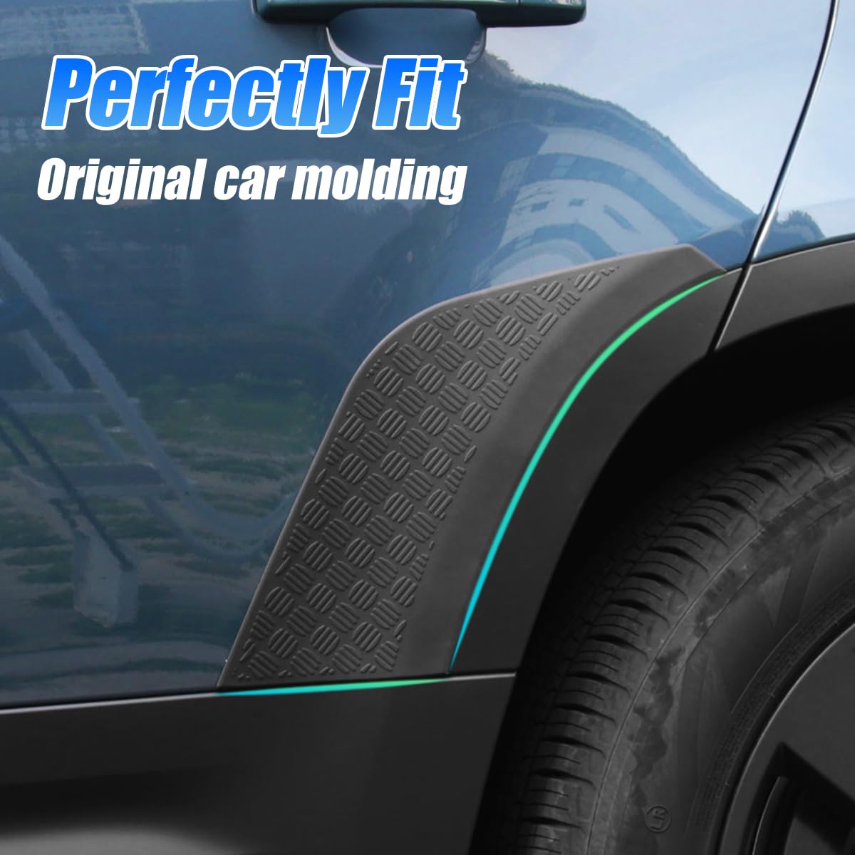 Anti-Scratch Guard Protection Cover Compatible with 2020-2025 Land Rover Defender 110 130 Decoration Armor Protector Trim Exterior Accessories (Rear Wheel Arch)