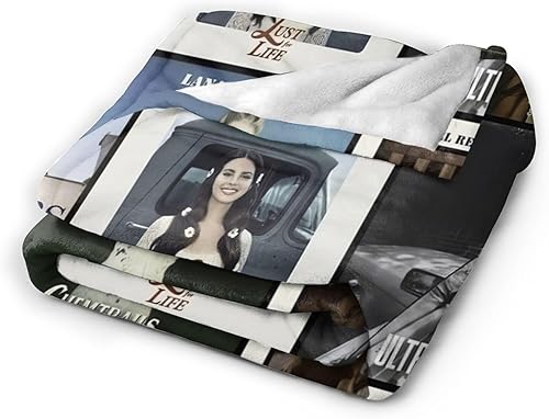 Miniatura 2 de Manta de franela de lana americana, con música del cantante Rey, ligera, suave y cálida, manta de felpa con aire acondicionado para adolescentes,