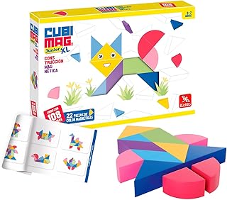 Comprar Ludilo - Cubimag Junior XL | Juegos Niños 3 Años O Más | Rompecabezas Niños 108 Desafíos | Juegos Educativos Niños 3 Años O Más | Tangram Infantil