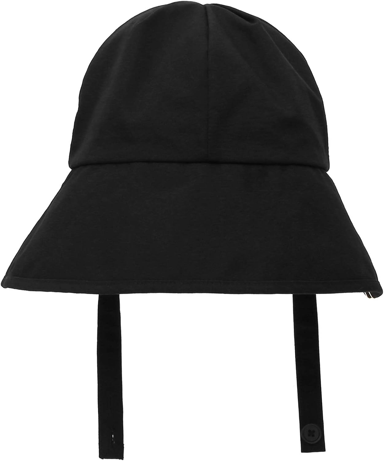 UNDERCONTROL Bio Washed Cotton Removable Button Neck Strap Deep Long Brim Unisex UV Sun Protection Bucket Hat Women Korea Cap