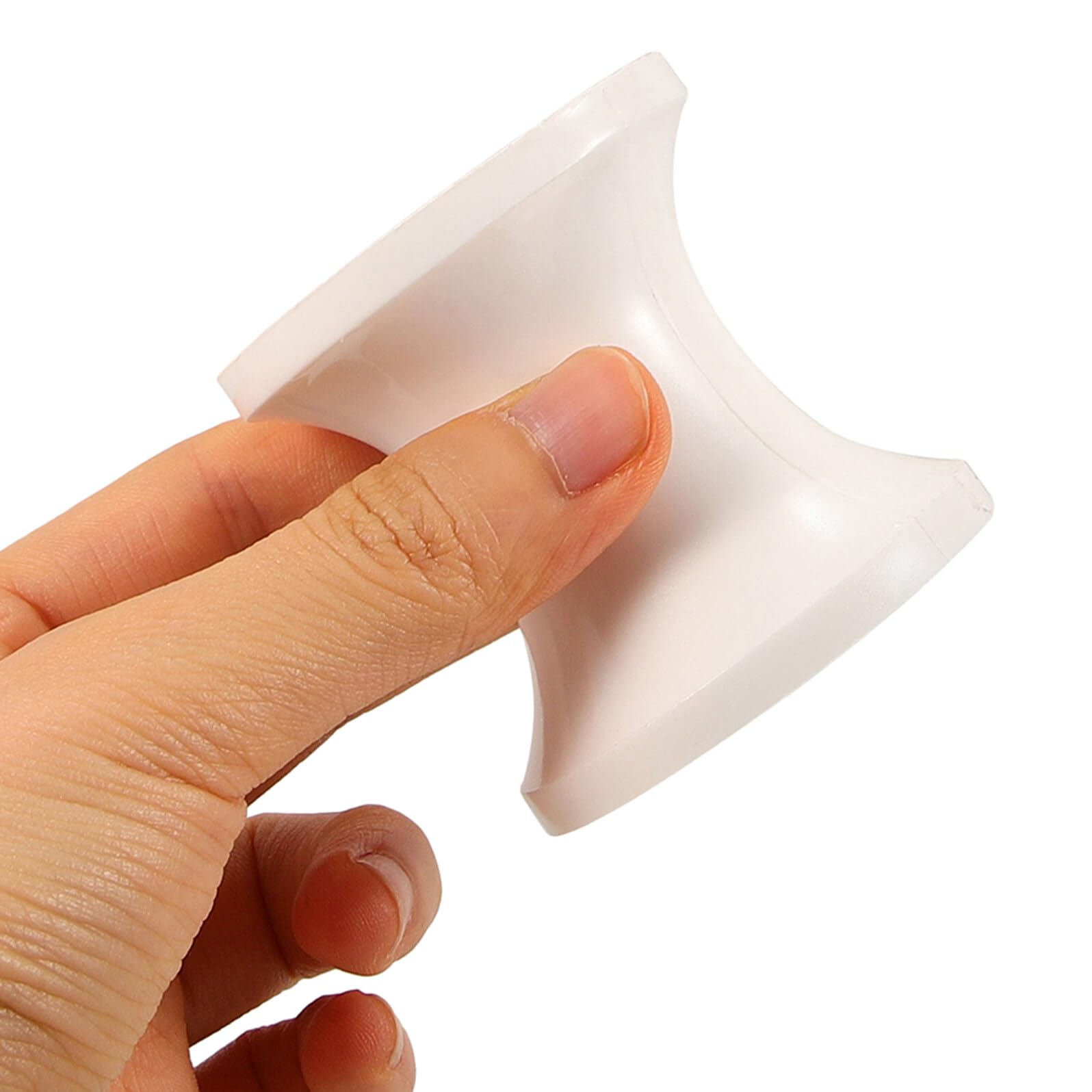 GANAZONO 4pcs Rouleaux de Remorque de Bateau en Plastique Blanc, Capacité de Charge Élevée, Installation Rapide, Accessoires pour Environnements Côtiers