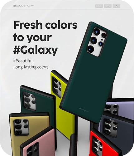 Miniatura 747 de GOOSPERY Parachoques magnético para puerta compatible con Galaxy S23, tarjetero tipo cartera, cierre automático, protección de doble capa resistente