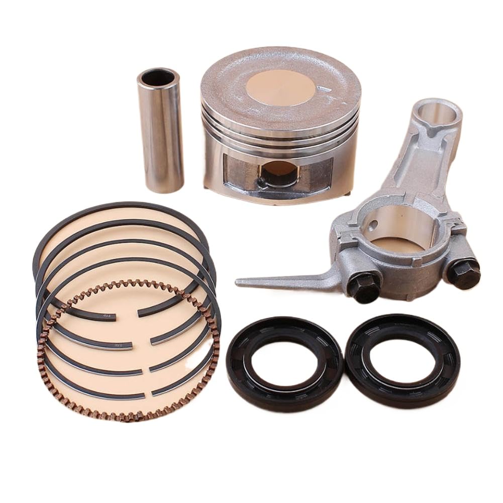 68mm Anillos de pistón conectando Rod Crankshaft Oil Seal Kit para Lawn Mower GX160 168F 5.5HP Motor Equipo de energía Exterior reemplazo