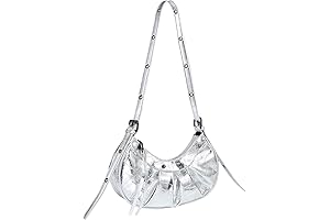 Women's Chic Y2K Silver Clutch Purse
