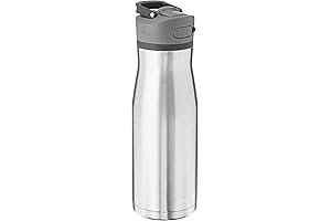 CONTIGO Ashland Chill Stainless Steel Water Bottle with Straw Lid, 32 oz