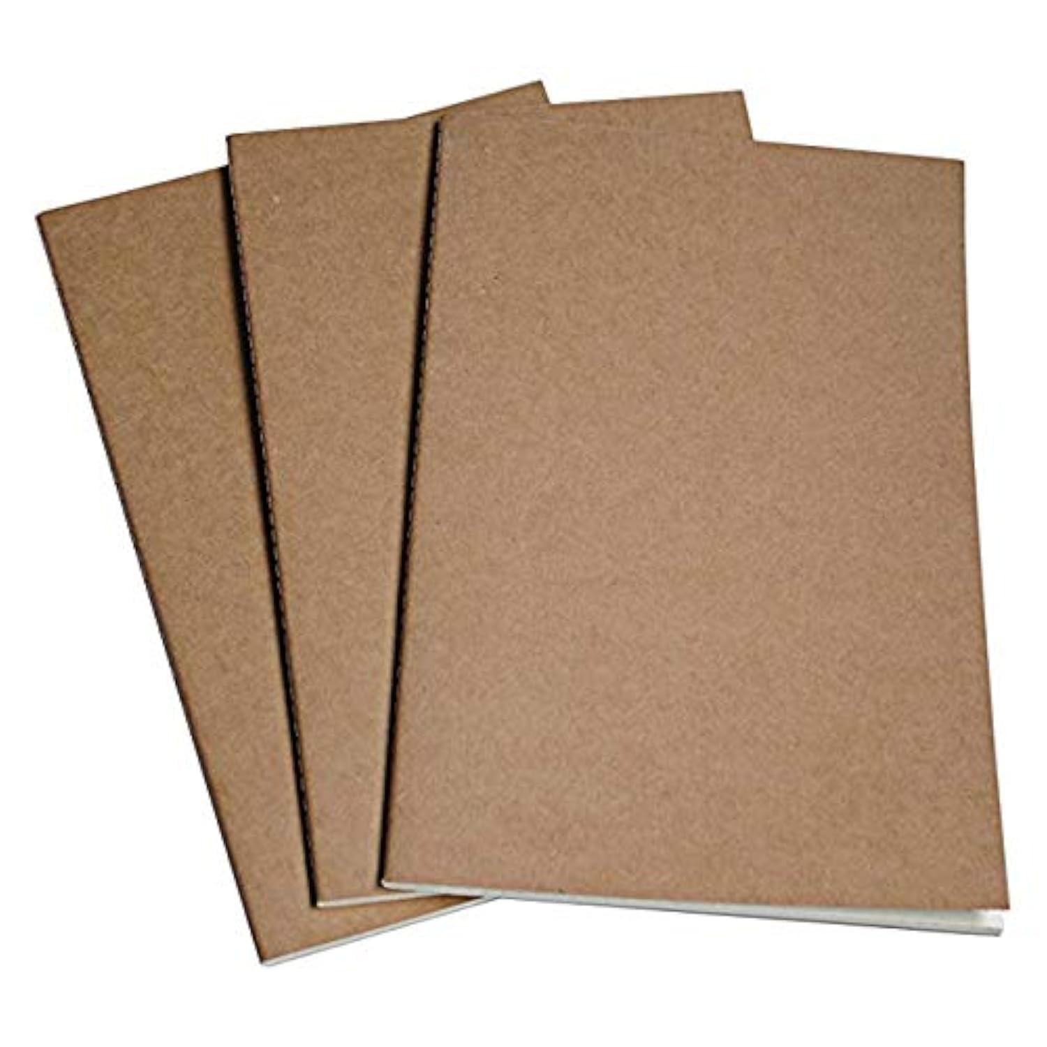 Traveler's Notebook Inserts - Large Ruled Paper Journal Refills - 3 Pack Set | Large Refillable Leather Travel Journal for Notepad, Diary, Planner | 10.7 x 7 Inches (27 x 18 cm)