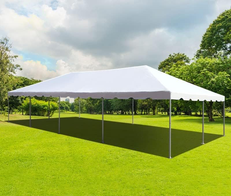 Miniatura 8 de Party Tents Direct Tienda de campaña impermeable de 10 x 10 pies con paredes laterales, marco de acero para exteriores, para bodas, fiestas y