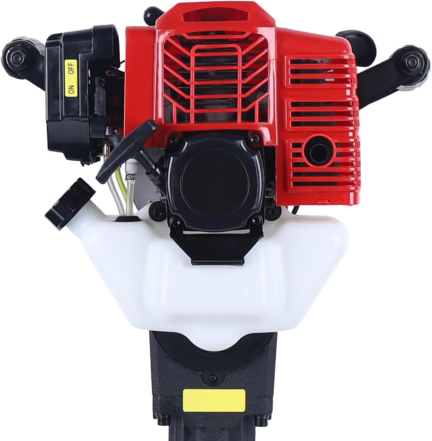 Gas Powered Demolition Jack Hammer, 52 CC 2 Stroke Gasoline Concrete Breaker with 2 Chisels(Pointed Pickaxe & Flat Pickaxe), 1900W 1500Bpm Jack Hammer Concrete Breaker