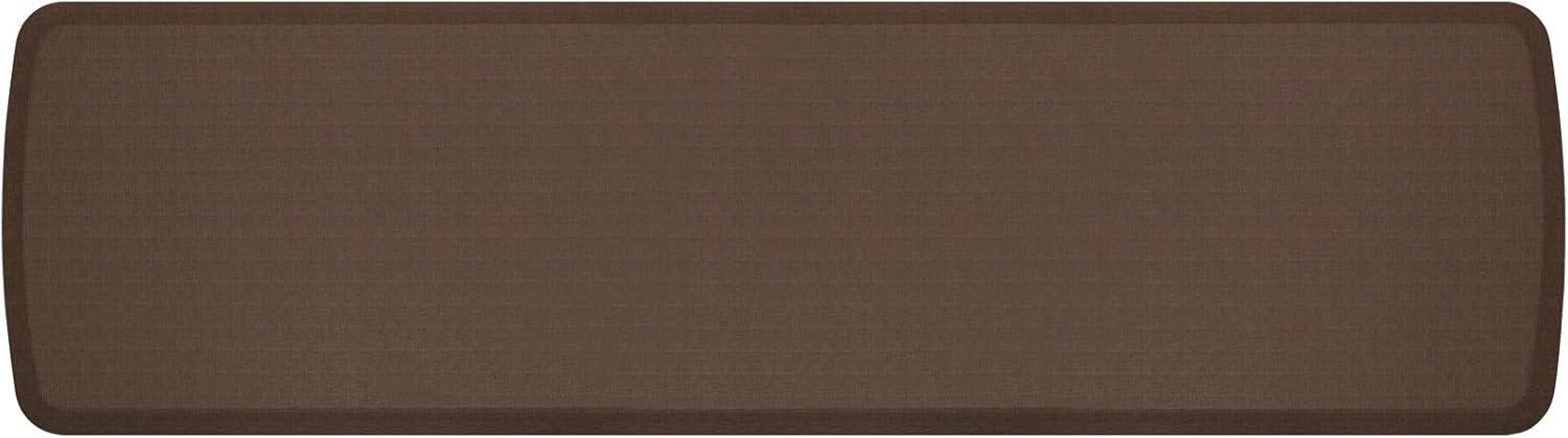 gelpro elite premier anti-fatigue kitchen comfort floor mat, 20x72”, linen truffle stain resistant surface with therapeutic gel and energy-return foam for health and wellness 72"l x 20"w x 0.8"th linen truffle
