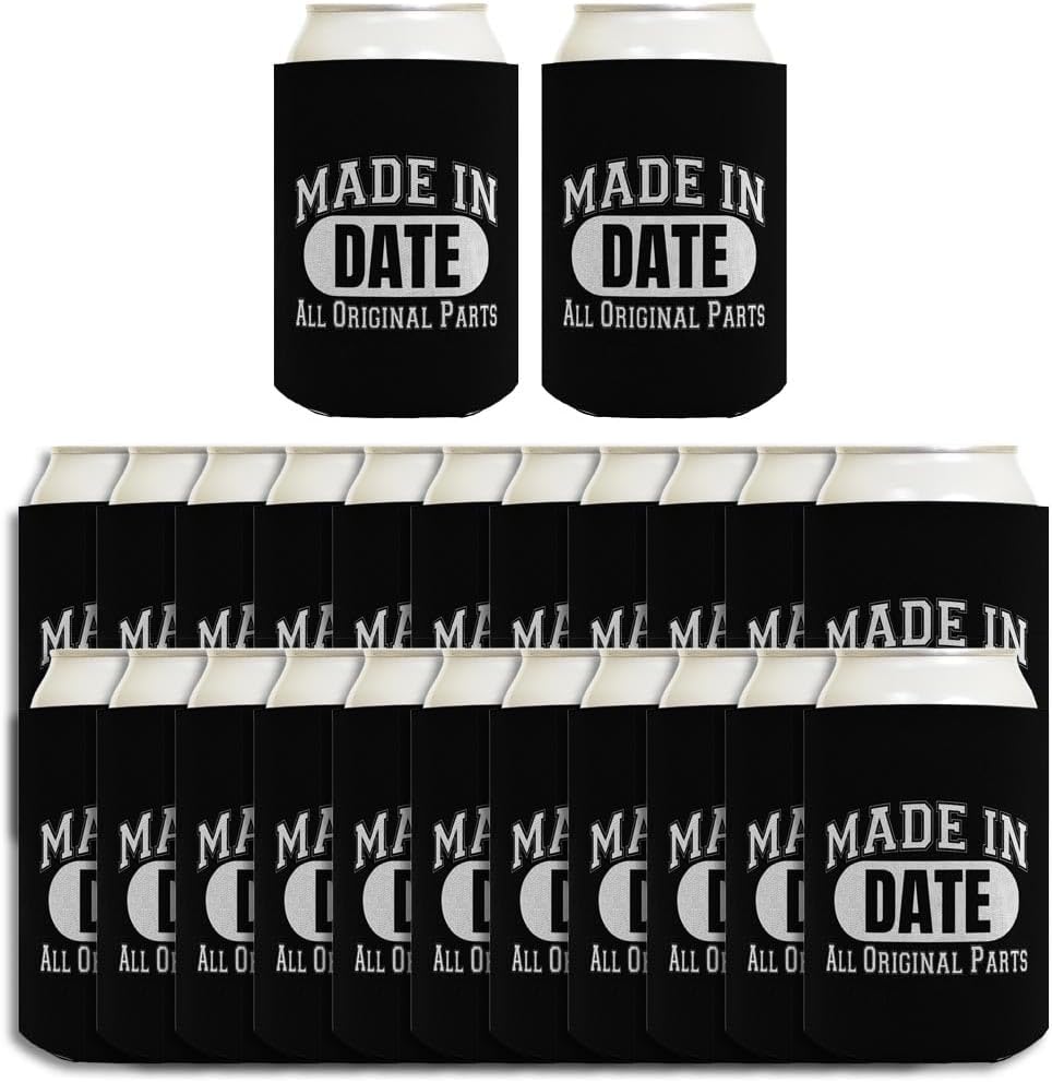 Custom Birthday Gift for Women Made In Custom Year All Original Parts 24-Pack Personalized Can Drink Thermocoolers Party Pack