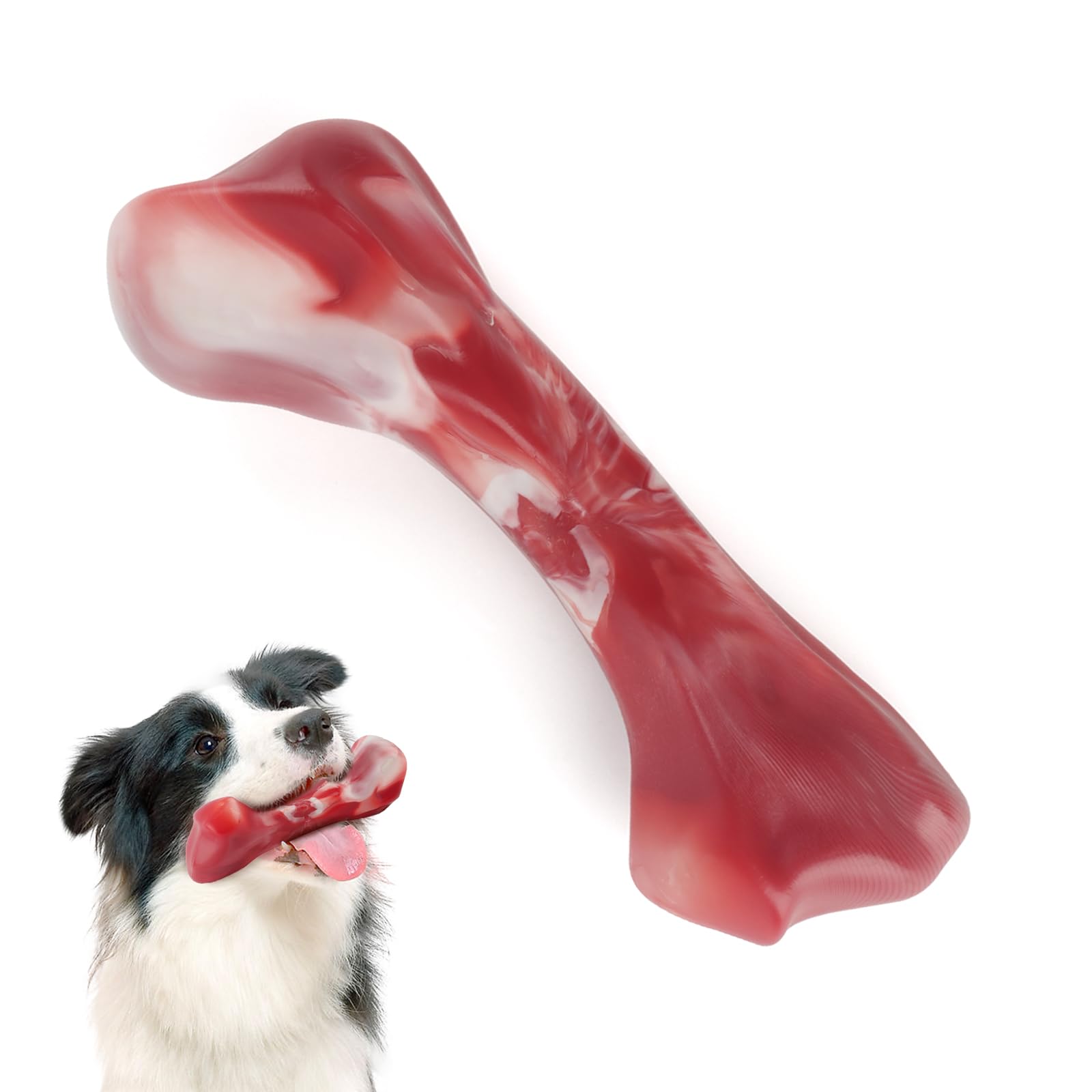 RISVOWO Masticables Juguetes de Mordedura de Perro con Sabor a Sabor a Carne, Juguetes para Perros Indestructibles, Masticables Juguetes para Medianos, Grandes Perros (M)