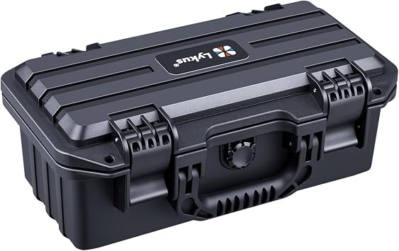 Lykus HC-3021 Waterproof Hard Case with Customizable Foam Insert, Interior Size 12.05x5.31x4.65 in, Suitable for short slim items