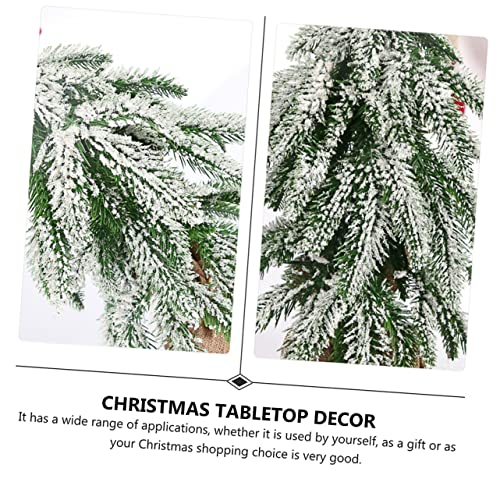 Arbre de noël de bureau compact pour décorer les petits espaces sans encombre - 4