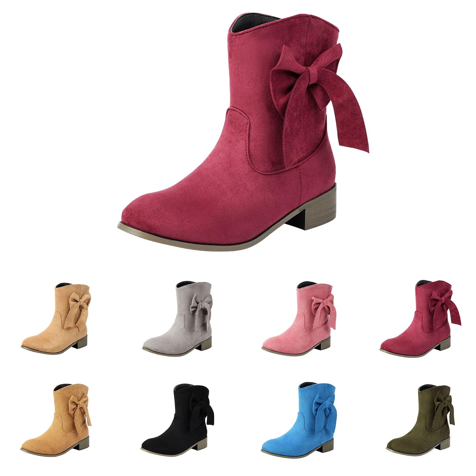 Botines para mujer, botines de punta, botas de vaquero cortas, elegantes botas cortas, botas de vaquero occidental, botas de vaquera occidental, botas de tacón ancho, botas occidentales