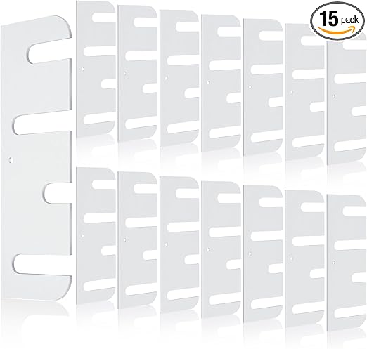 15 Pcs Hardware Door Hinge Shims Stainless Steel Metal Coated Finish Door Hinge Shim for Repair Kit (4 Inch)