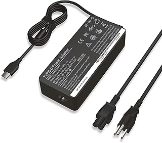 65W 45W USB C Laptop Charger AC Adapter Compatible with Original Lenovo Type C，Lenovo ThinkPad X1，Lenovo X1 Carbon，Lenovo Yoga C930 C940 S730 720 730 720-13IKB 910 920，Lenovo Chromebook Power Cord