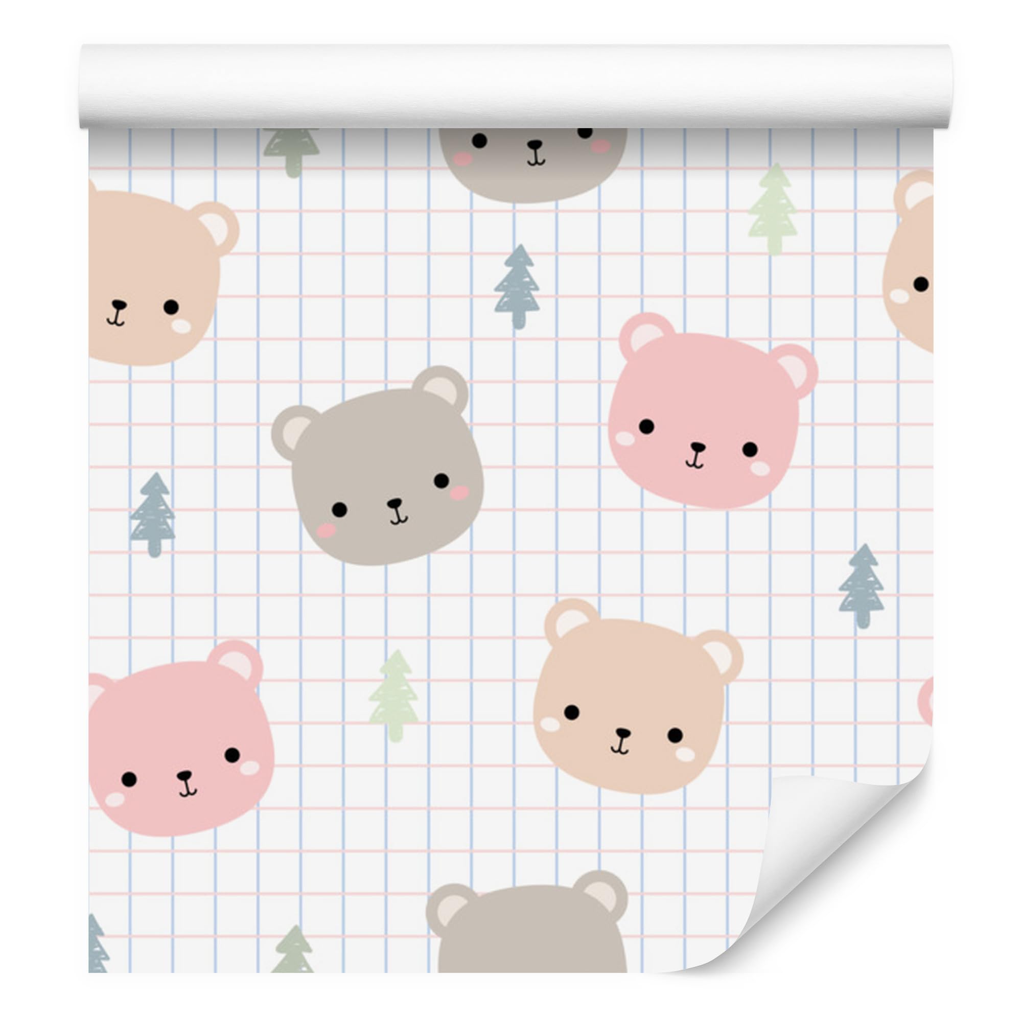 Vliestapete Teddybären im Hintergrund 50 x 1000 cm