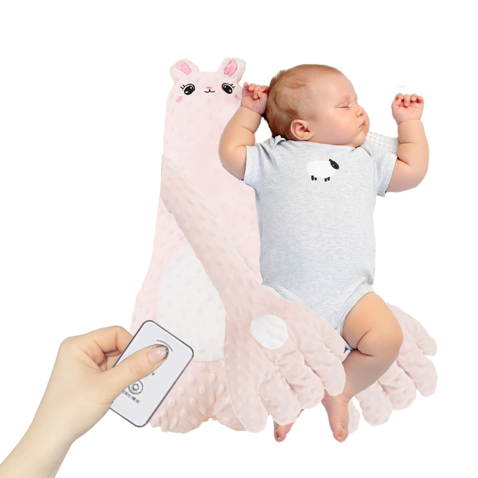 Smart Tapping Cuscino: Cuscino per dormire per bambini, peluche lenitivo per i bambini, dispositivo elettronico per dormire, rilassante, con giocattolo touch, compagno notturno per Apa
