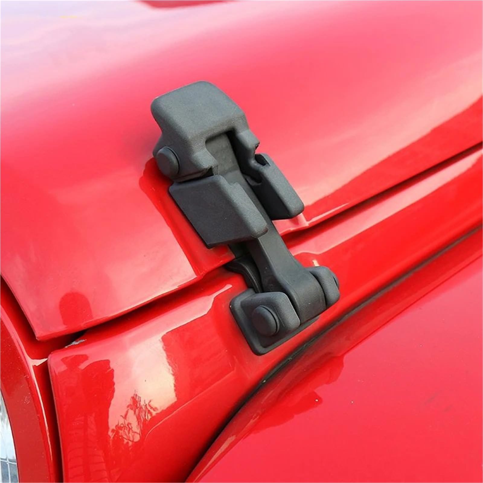 Maska silnika, zatrzask maski, pasuje do Jeep Wrangler 2007-2017 ABS, oryginalna czarna, zamek maski, pasuje do zamków maski samochodu Jeep Wrangler