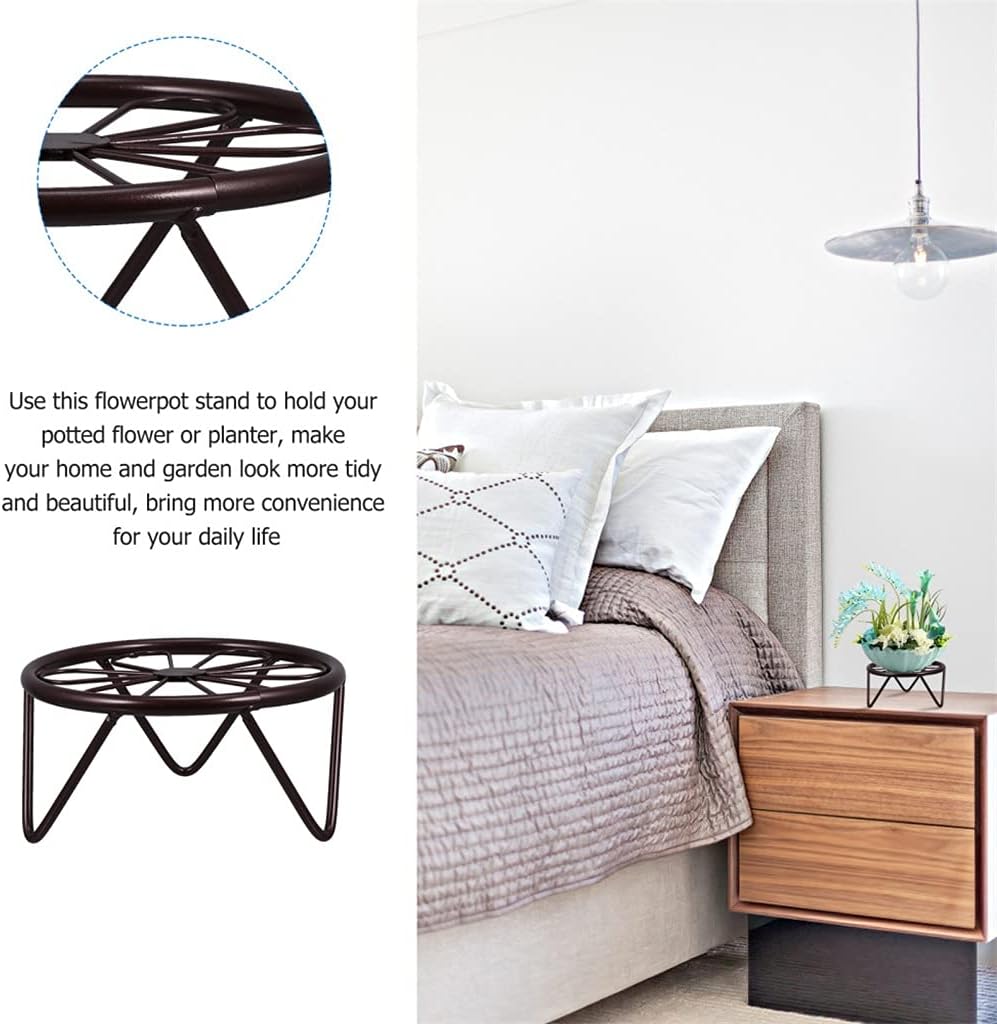 3pcs Potted Plant Stand Indoor Iron Flowerpot Holder Decorative