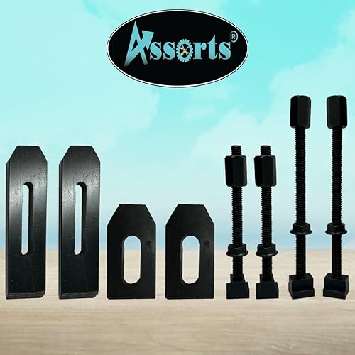 Miniatura 2 de Juego de 24 abrazaderas M6 de 0.236 in para mesas rotativas, mesas de fresado, placas frontales y tobogán vertical