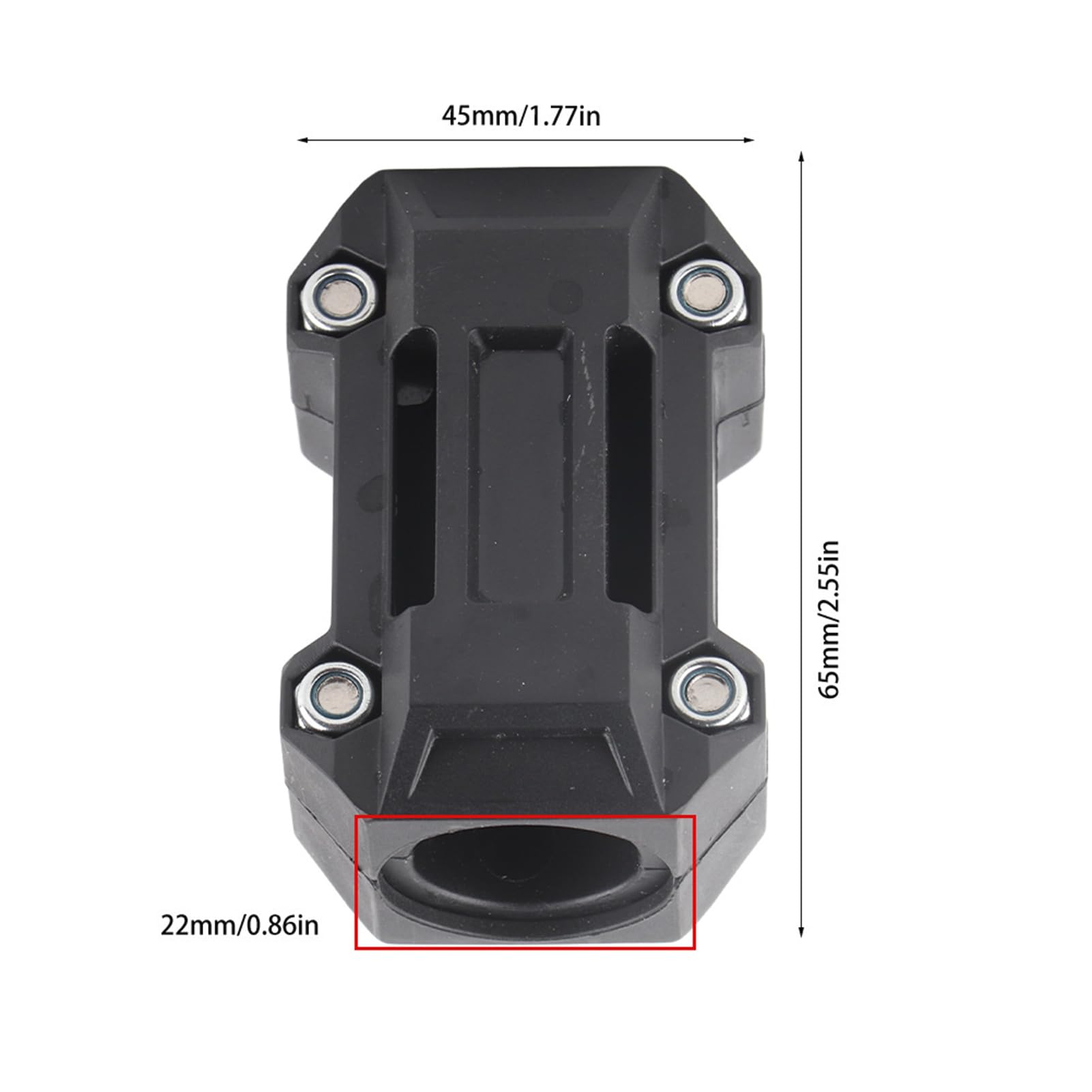 Aukson Blocchi Decorativi per paraurti per Moto, 2 Paia di Protezioni per paraurti per paramotore per Moto 22/25/28mm Adatti per R1200GS R1150GS
