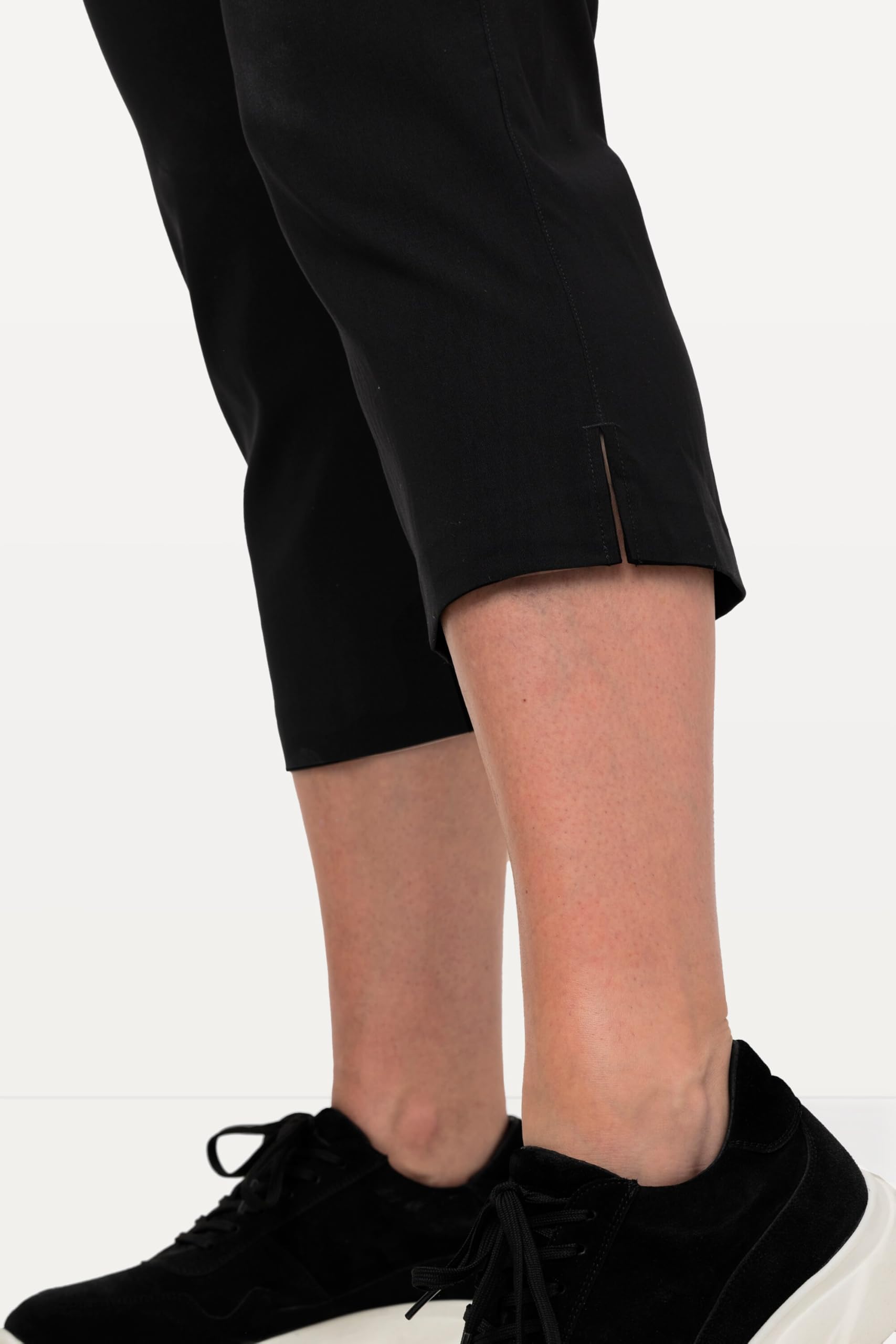 Ulla Popken Pantalón bengalina, hasta la Pantorrilla, Cintura elástica, elástico 640914