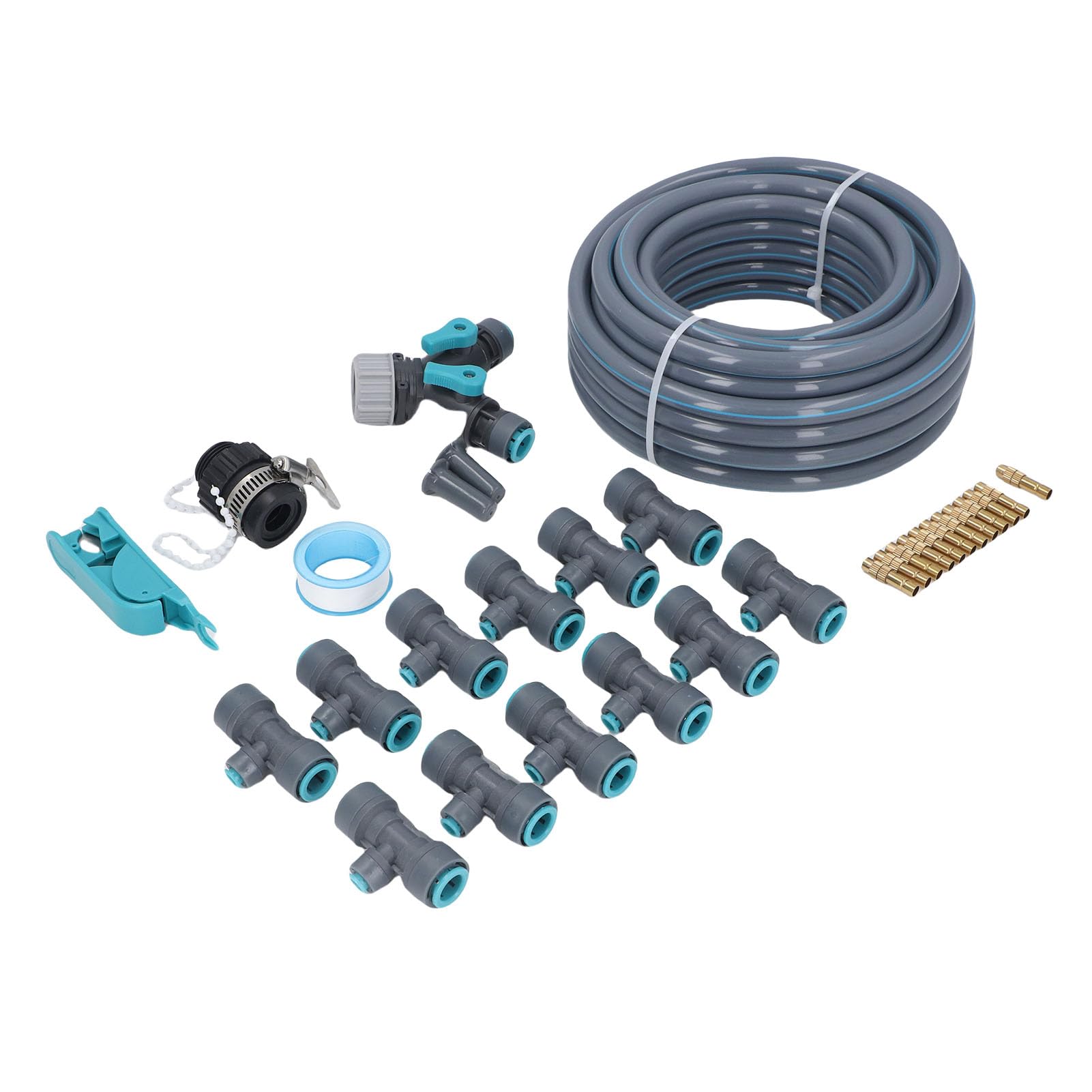 di Irrigazione a Goccia Automatico 10m, Kit Irrigazione Giardino con Tubo e Gocciolatori Regolabili per Prato e Patio