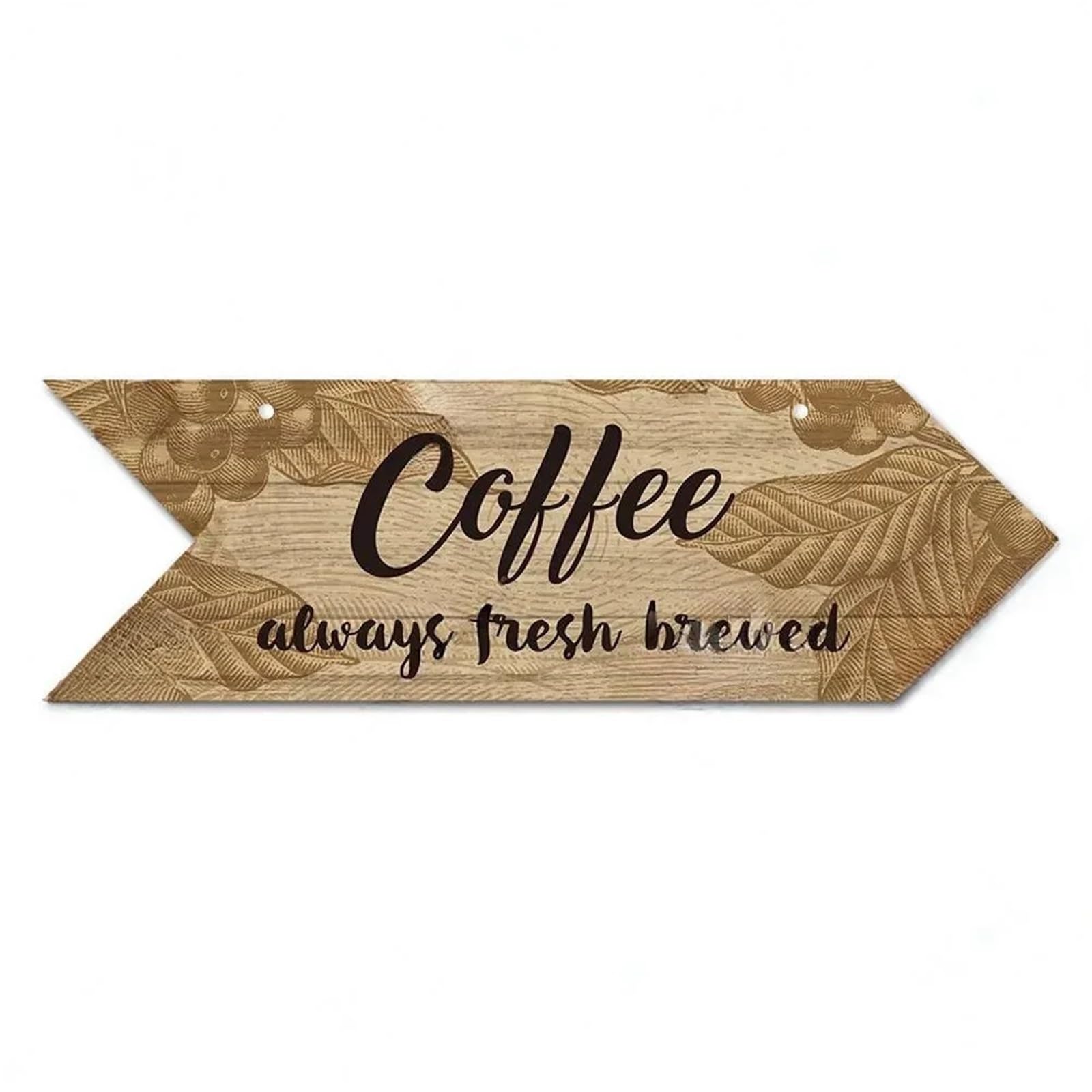 Vintage Arrow Sign Wood Wall Plaque Idea Panel For Cafe Decoration Irregular Hanging Coffee Wooden(Color19,39.8x13cm)