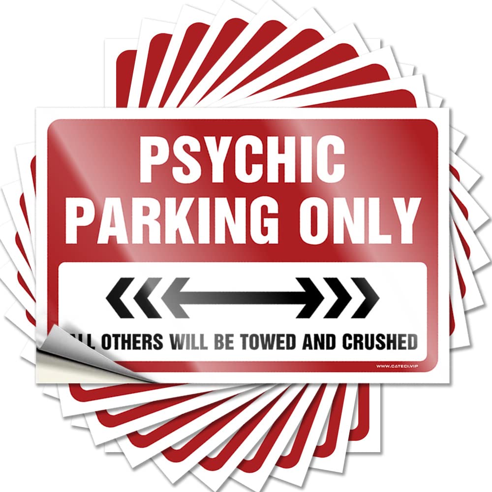 Tattoo Small Guest Hat Psychic Parking Only - No Residue Decals for Math(12X18CM)