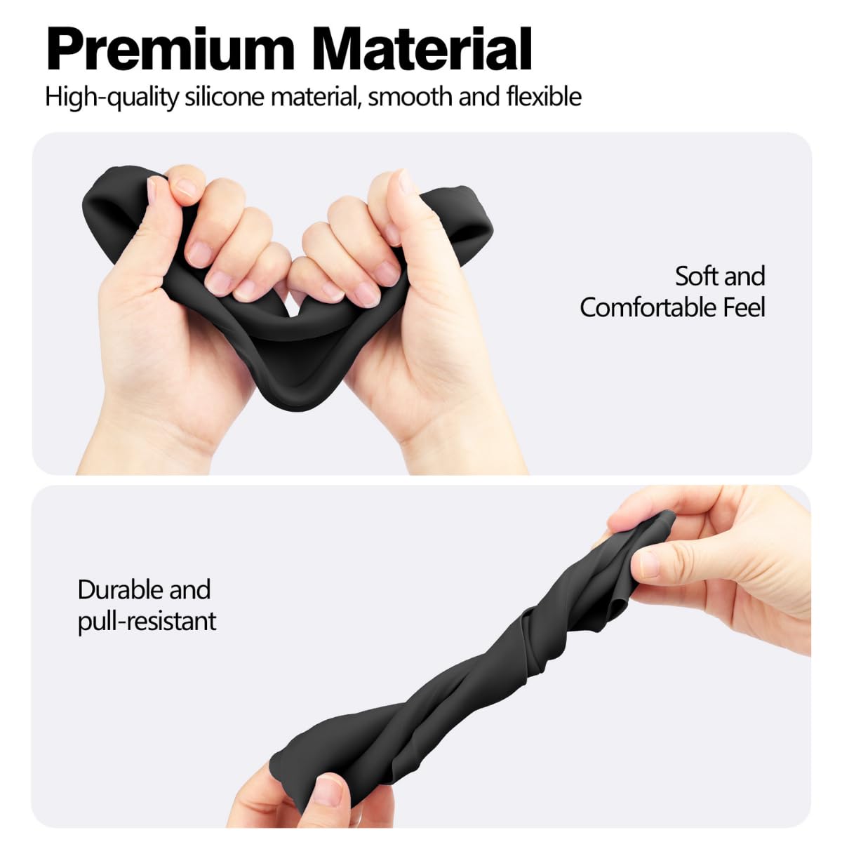 AMZDM Funda Facial para Oculus Quest 2 con Cubiertas de Lente, Protectores Lavables de Silicona VR para Accesorios Meta Quest 2 VR