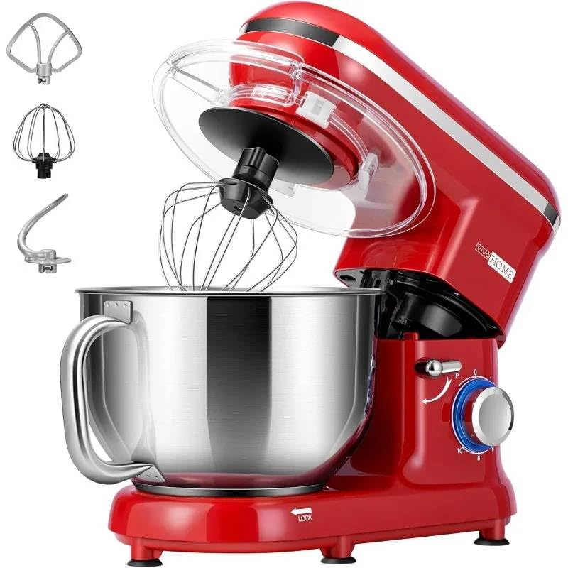 SHIPLORD® Powerful 6-Quart Tilt-Head Stand Mixer for Baking & Cooking ‚¨ 10 Speeds Versatile Attachments-image-32