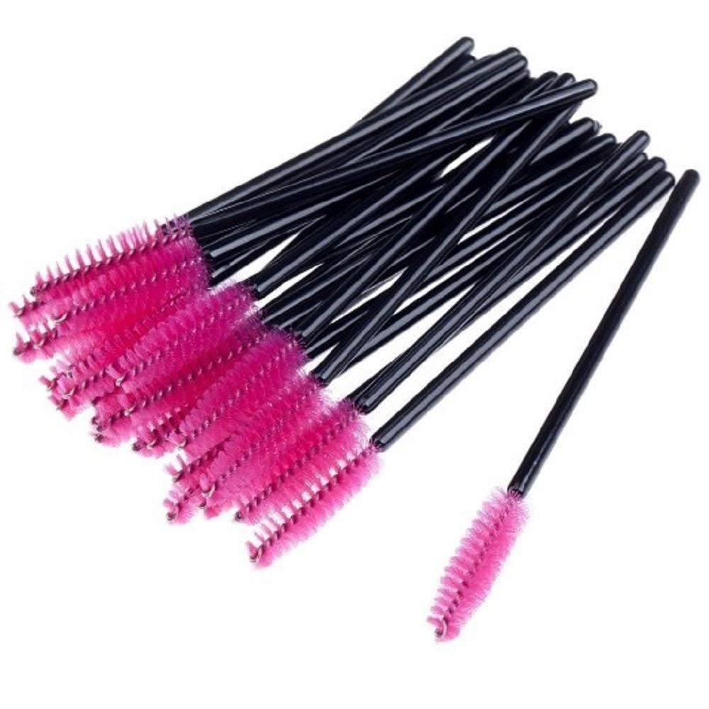 Set di 1000 pennelli professionali usa e getta per mascara per ciglia (confezione da 1000, rosa)