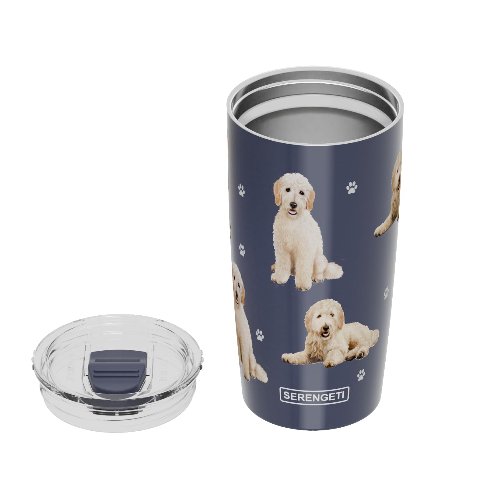 Amazon.com | SERENGETI Goldendoodle 20 Oz. Stainless Steel, Vacuum
