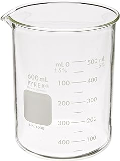 PYREX Griffin Low Form 600mL Beaker Graduated 6pk