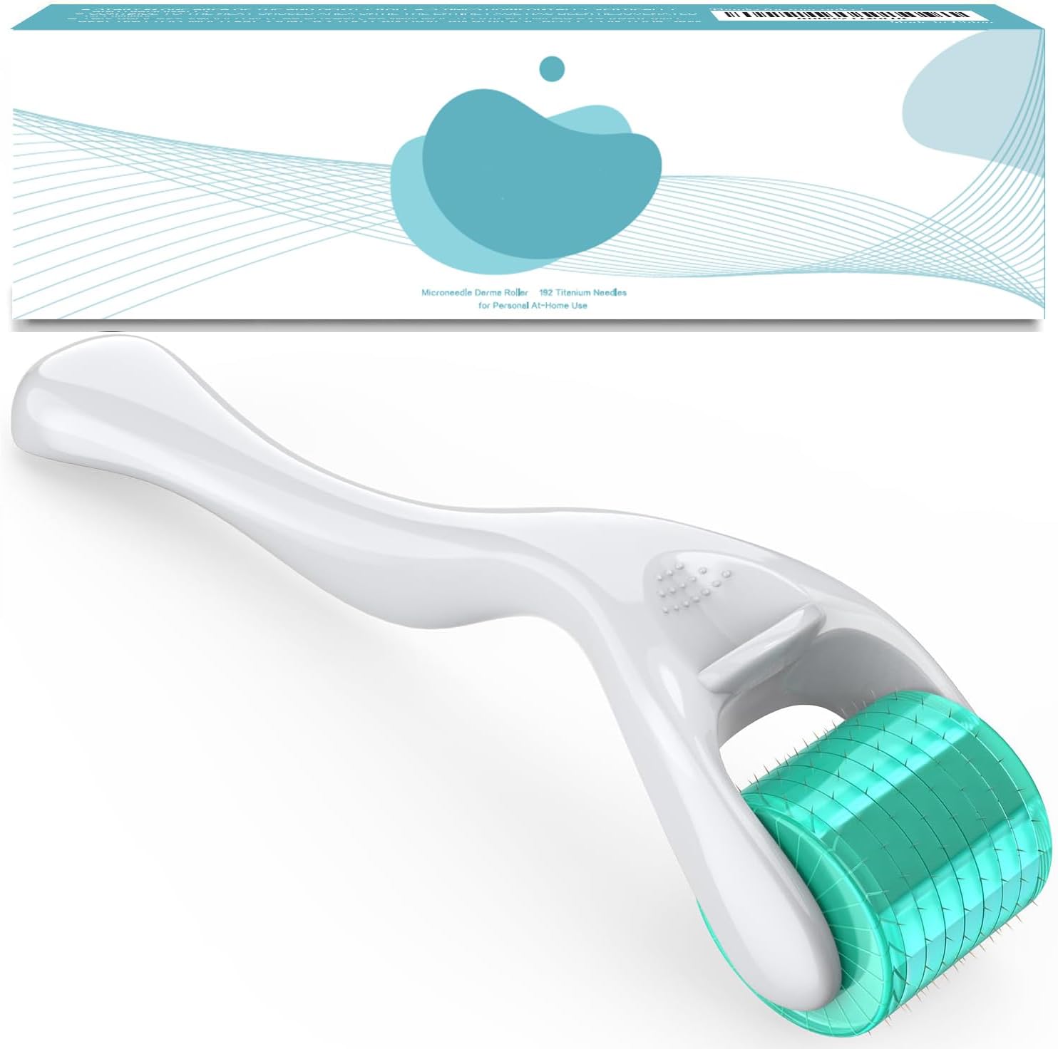 Derma Roller 192 Titanium Individual Real Micro Needles Microneedle Roller - At Home Microdermabrasion Face Beard Roller Dermal Roller