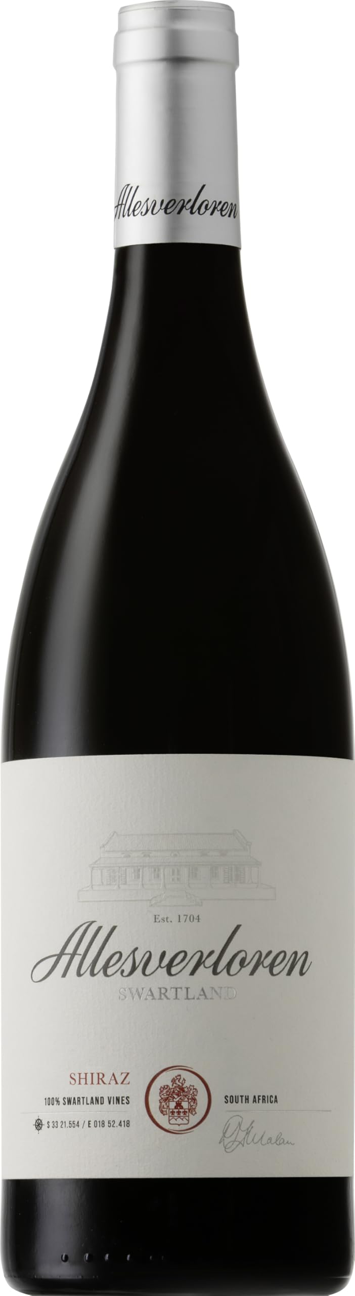 Allesverloren Shiraz Südafrika Rotwein trocken (1 x 0.75 l), Das Etikett kann variieren