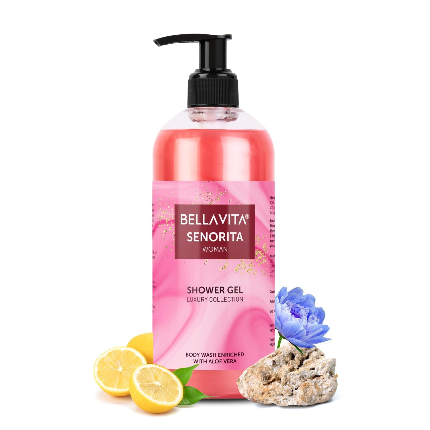 Bella Vita Luxury Senorita Woman Body Wash Refreshing Shower Gel for Deep Cleansing, Hydrating, Moisturising, Softer & Smoother Skin with Aloe Vera 500 Ml-picture-46