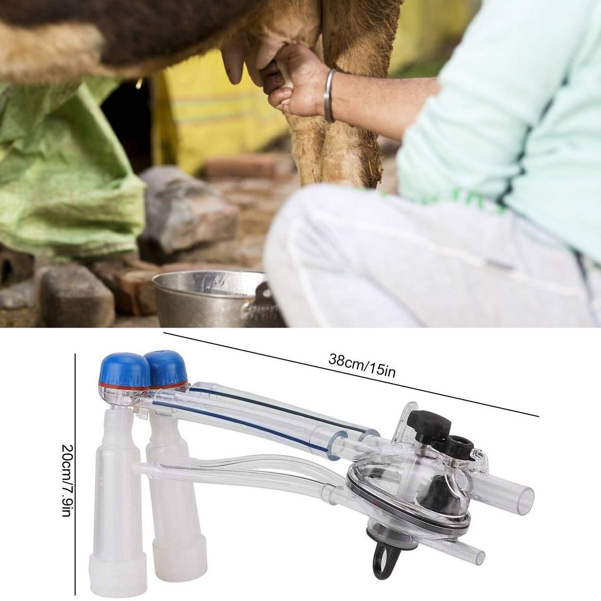 Jeffergarden 1 juego Máquina de ordeño de cabra Ordeñadoras Liners Unidad de ordeño de cabra Ganado Vaca Oveja Ordeñadora Accesorios