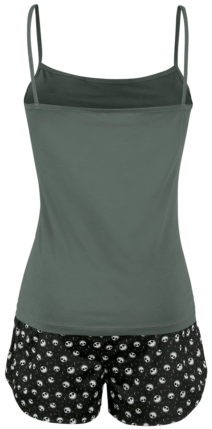 Pesadilla Antes De Navidad Comic Mujer Pijama negro/gris 100% algodón