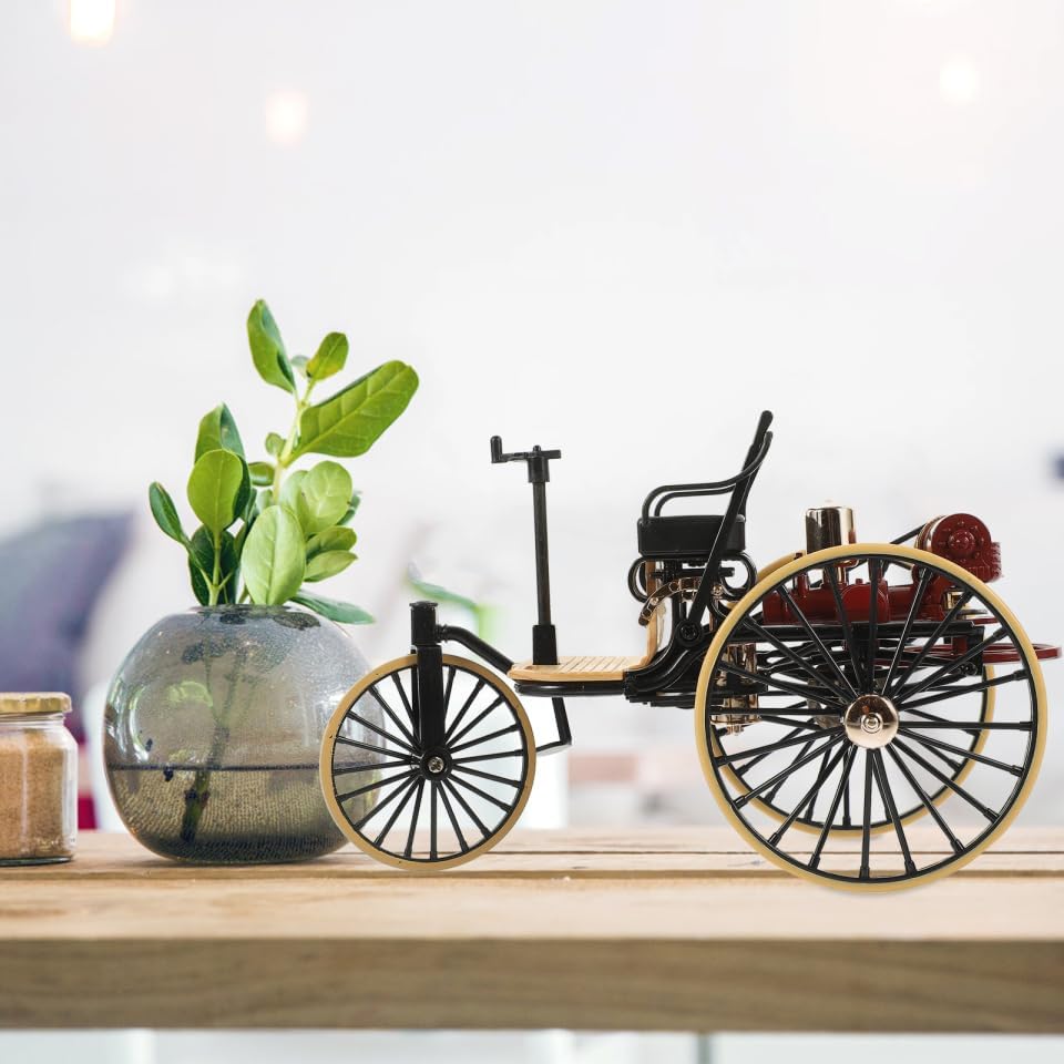 Zerodeko Vintage Classic Car Model 1 12 Scale Simulated Miniature Antique Car Decor Desktop Ornament Home Office Collectible Retro Toy