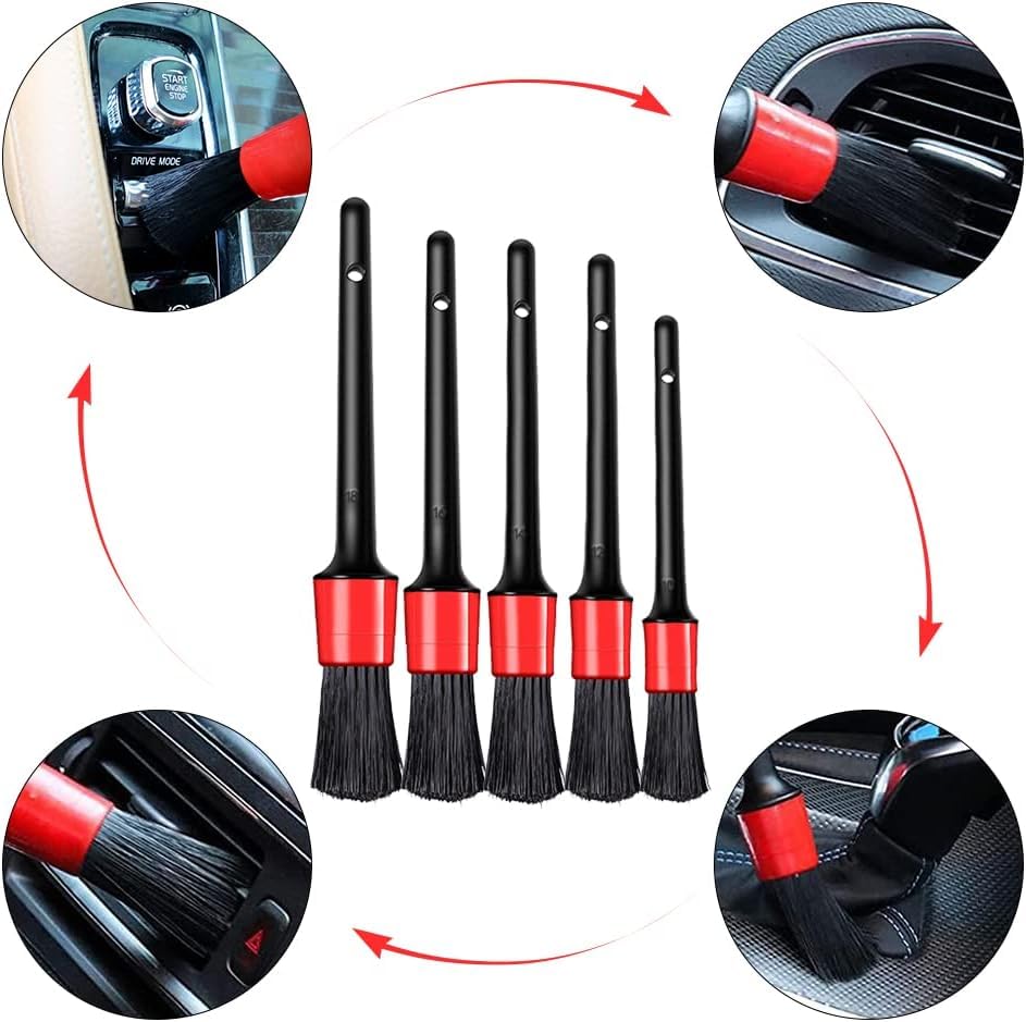 Kyrotech 15’li Oto Temizlik ve Detaylandırma Seti, 5’li Detay Fırçası, 3’lü Jant Ve Zor Kir Fırçası, 5’li Mikrofiber Bez, Yün Polisaj Eldiveni, Araç Yıkama Süngeri, Araç Profesyonel Car Detailing